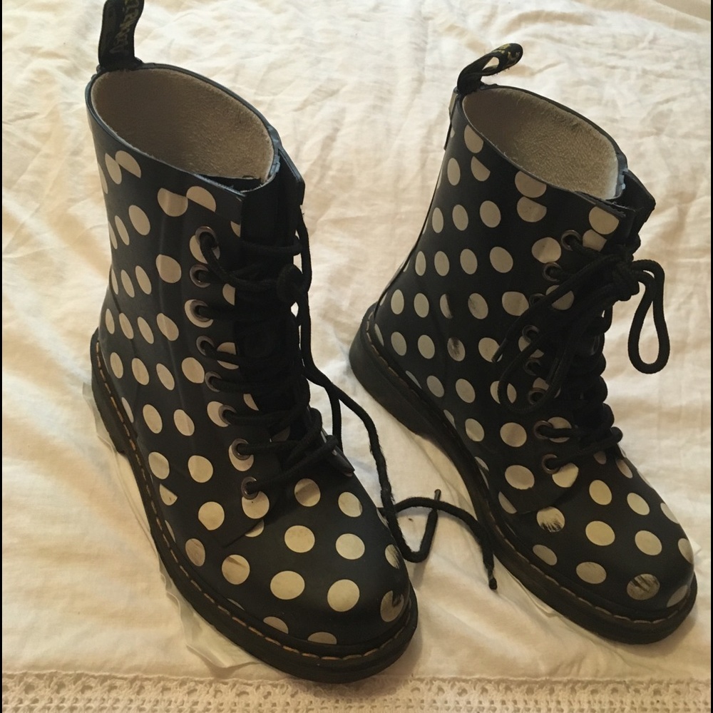 Dr. Martens Drench Polka Dot Boots